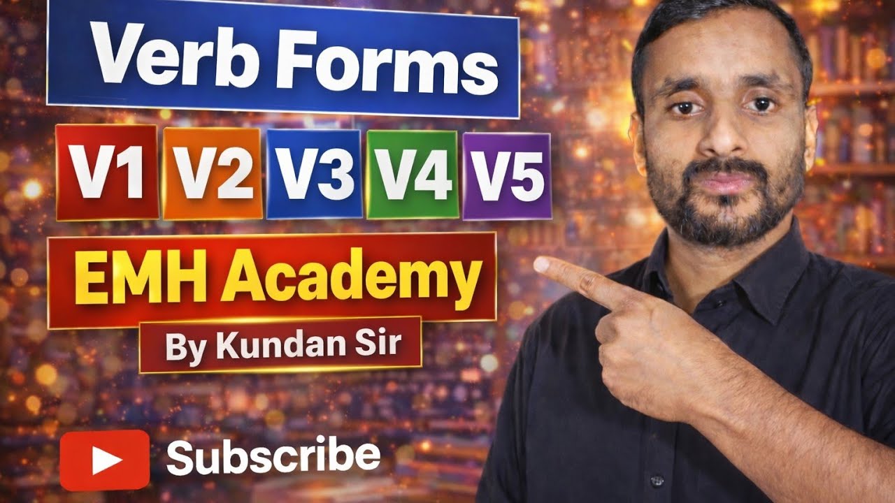 Verb Forms V1 V2 V3 V4 V5 | All Verb Forms with Examples | English Grammar in Hindi |