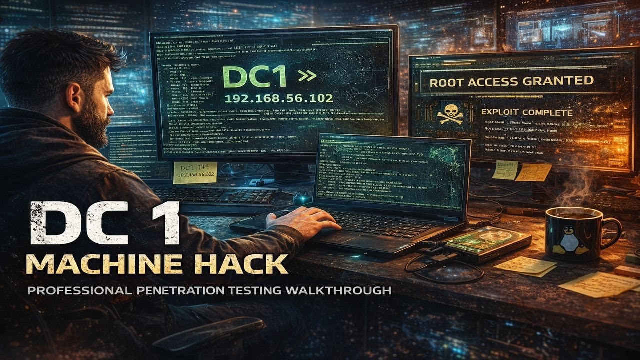 DC-1 Walkthrough | CPTS Practice | اختراق DC-1 خطوة بخطوة | تطبيق عملي على مراحل Penetration Testing