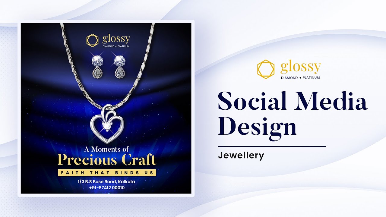 Jewellery Social Media Banner Post Design for advertising | Adobe Photoshop CC