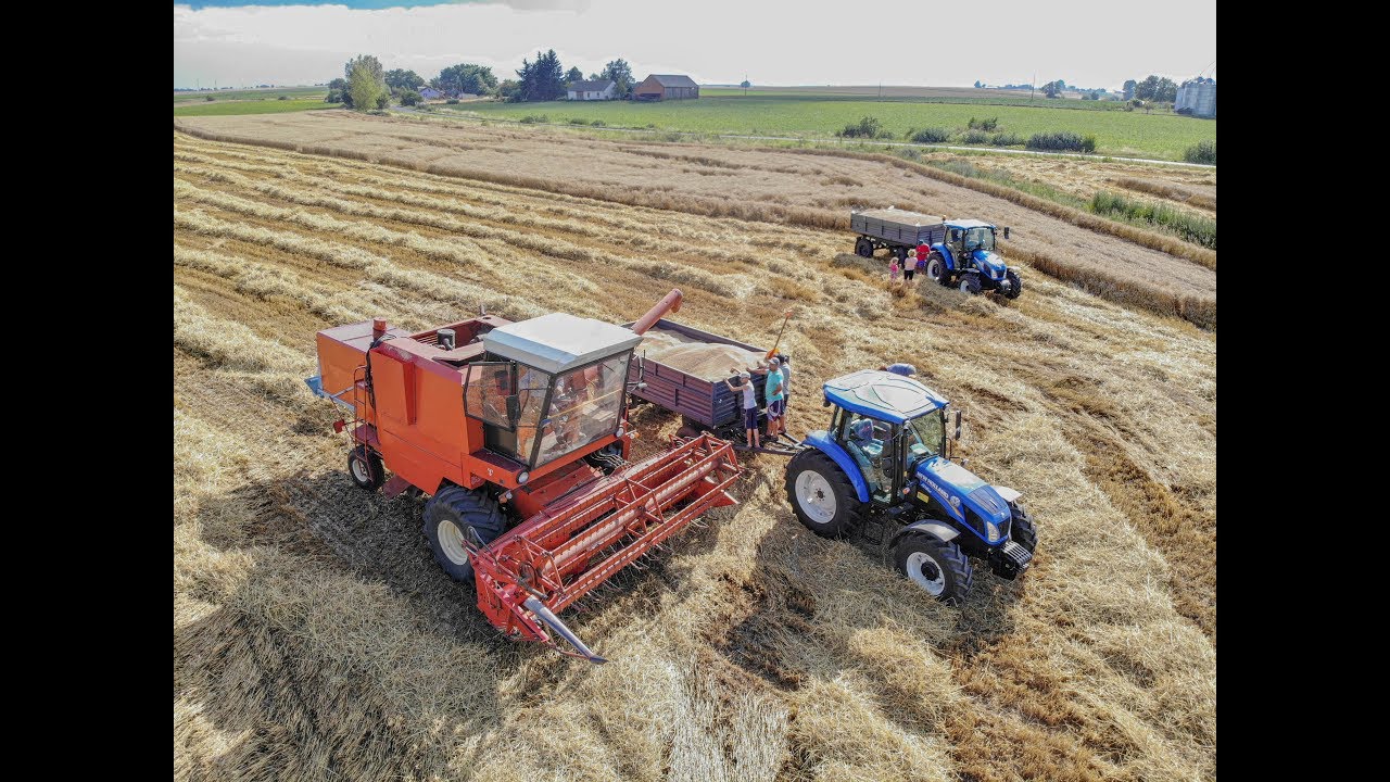 Żniwa & Prace Pożniwne 2019 ☆ Wakacje z New Hollandami II Żniwa z lotu ptaka ☆ Lubelskie.