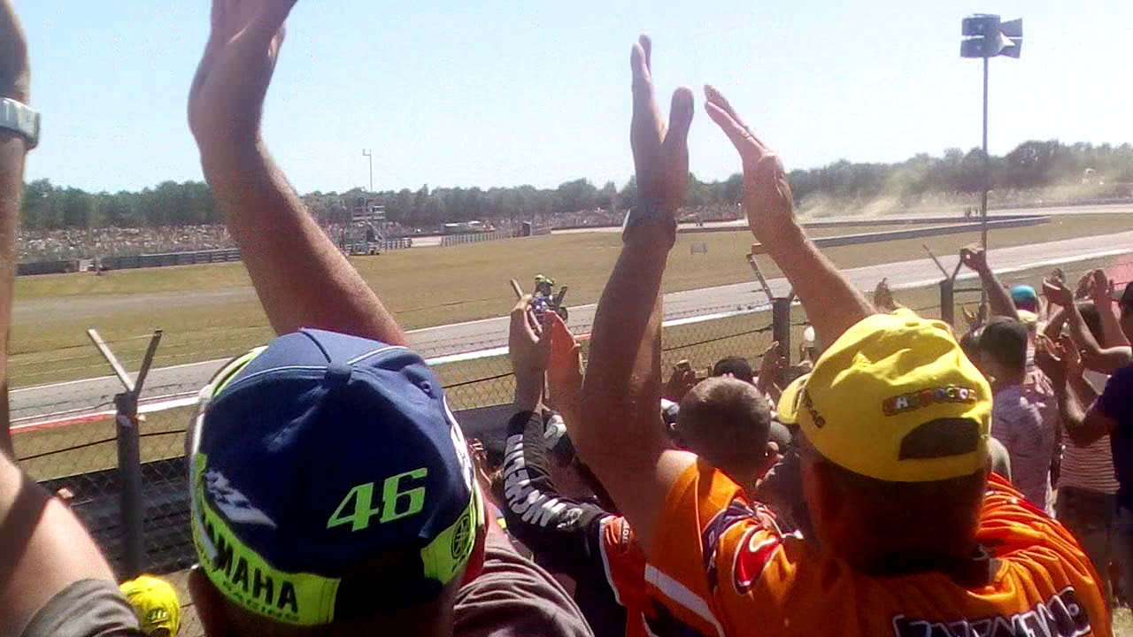 Marquez celebrating after Assen 2018 victory