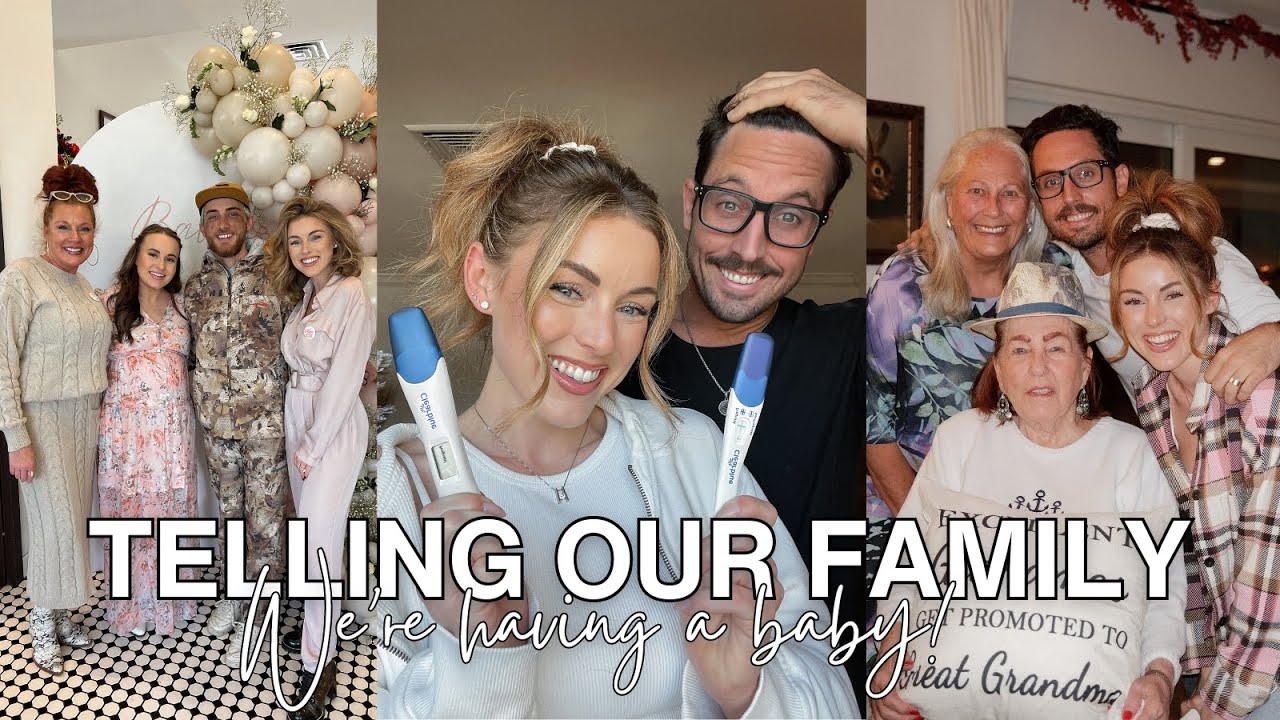 Telling Our Family We're having a Baby | Pregnancy Vlog