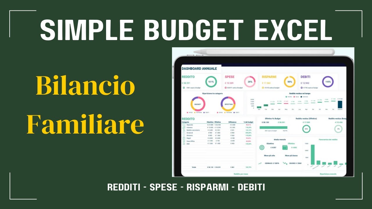 Simple Budget Excel - Bilancio Familiare 