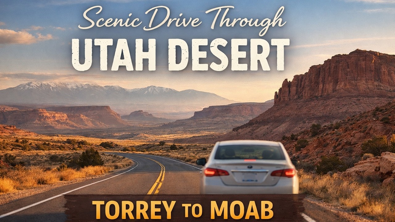 Scenic Drive Through Utah Desert | Torrey to Moab