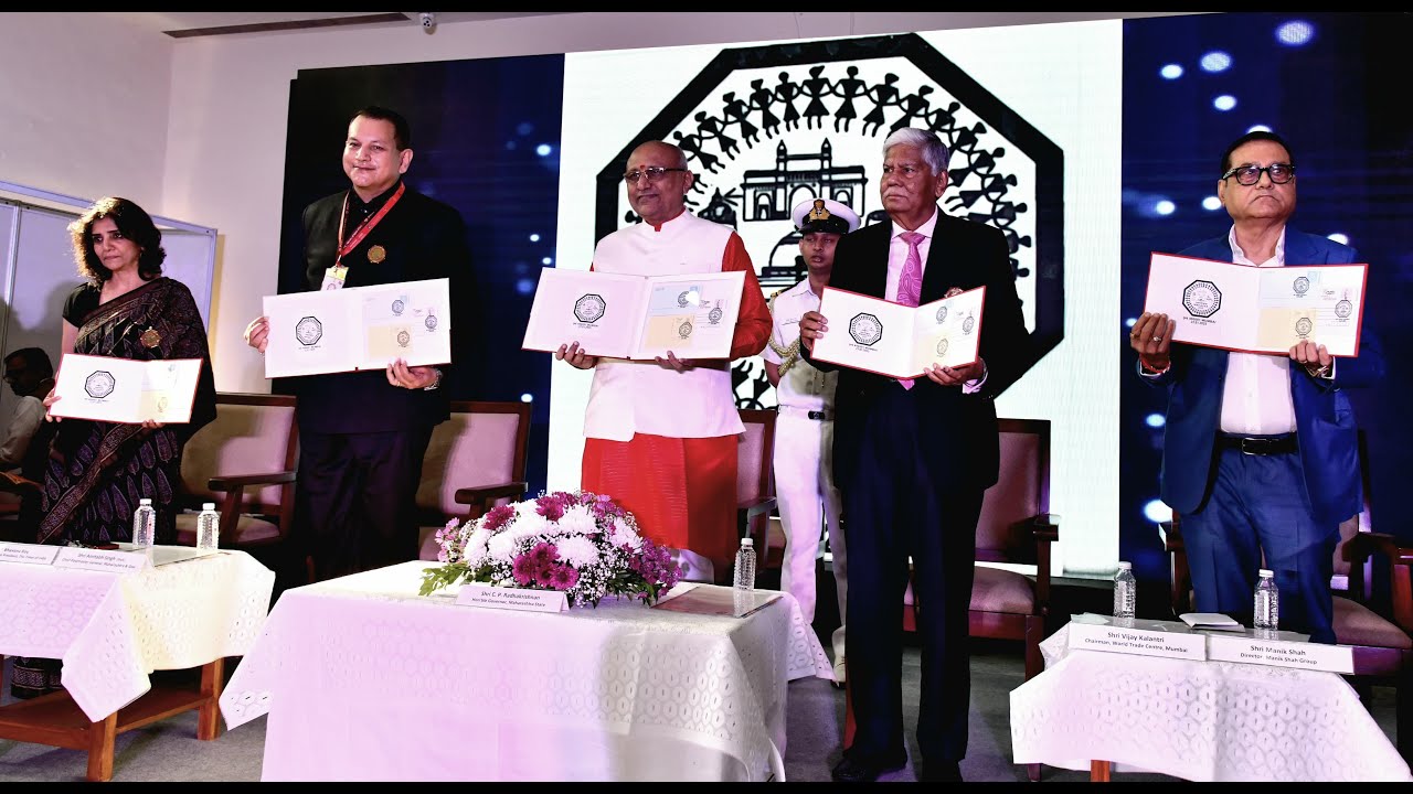 22.01.2025 Governor inaugurates the Maharashtra Philately Exhibition (MAHAPEX-2025)