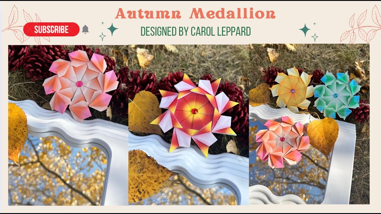 Origami Maniacs 597: Beautiful Autumn Mandala (2 Variations)