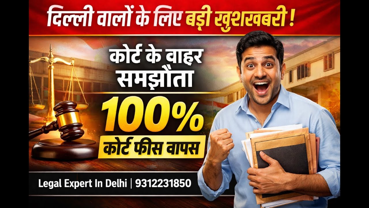 100% कोर्ट फीस वापस | Delhi Court Fees Refund | Delhi Court Fees