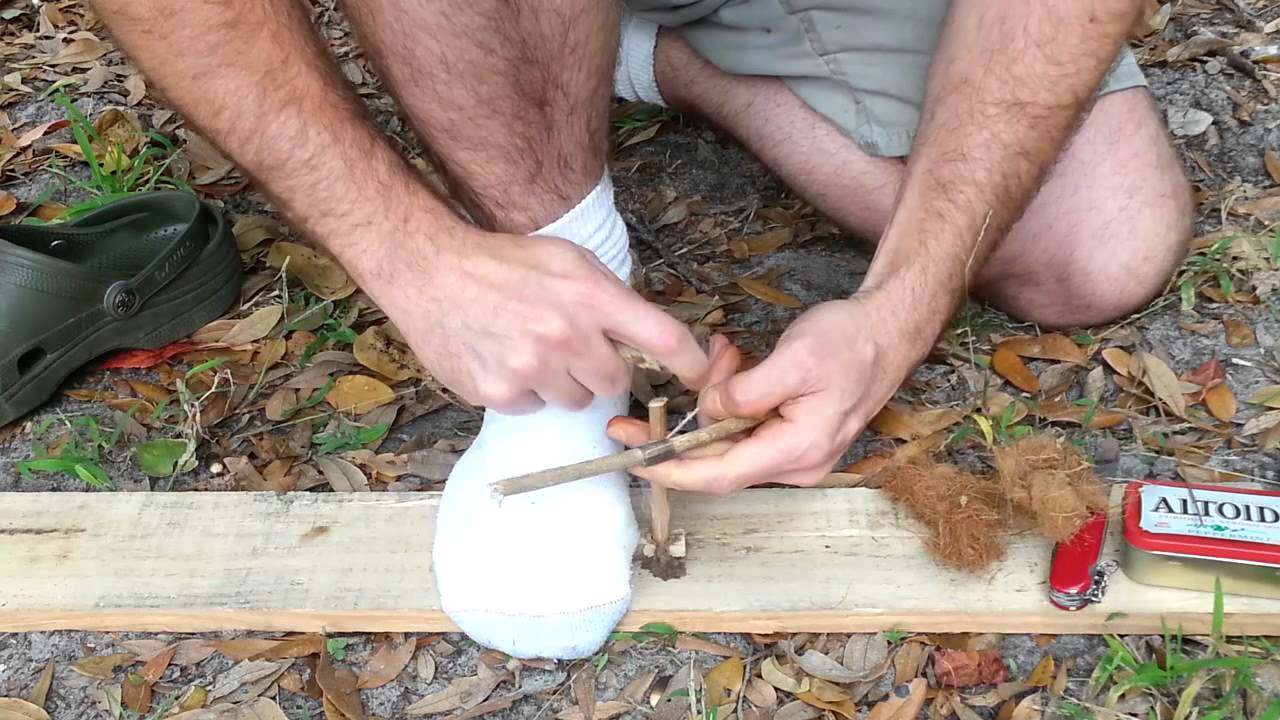 Bow Drill Fire - Altoids Tin Mini Bow Drill