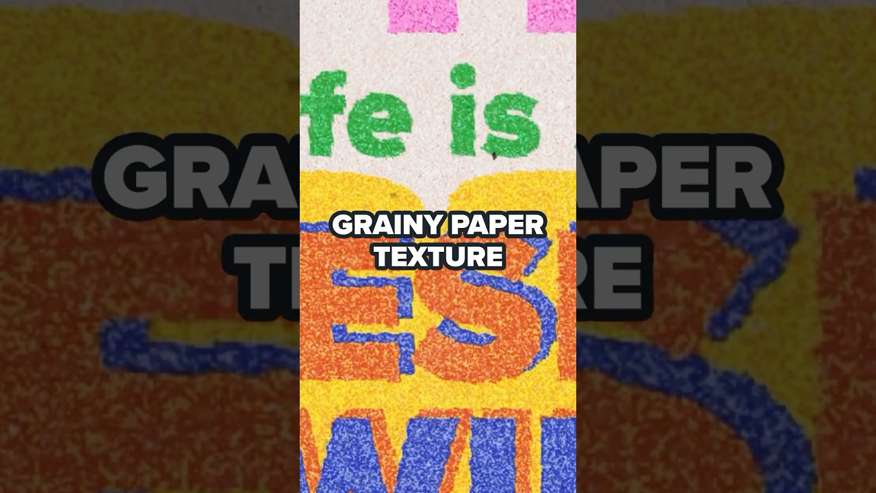Elevate the look of your designs with this Grainy Paper Texture ✨ #photoshoptutorial #graphicdesign