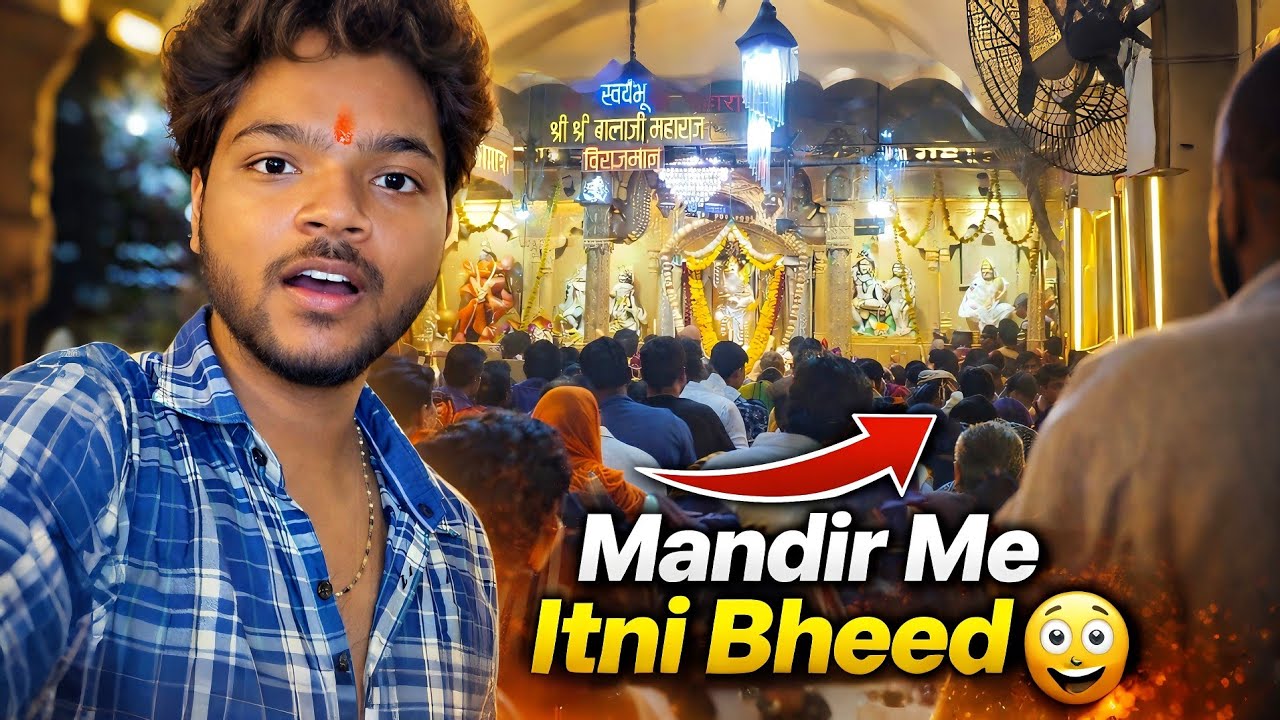 Mandir me Itni Bheed😳 || Mandir vlog #ytvlogs #youtubevlog #sunnyvlogs #viralvlogs #trendingvlog 