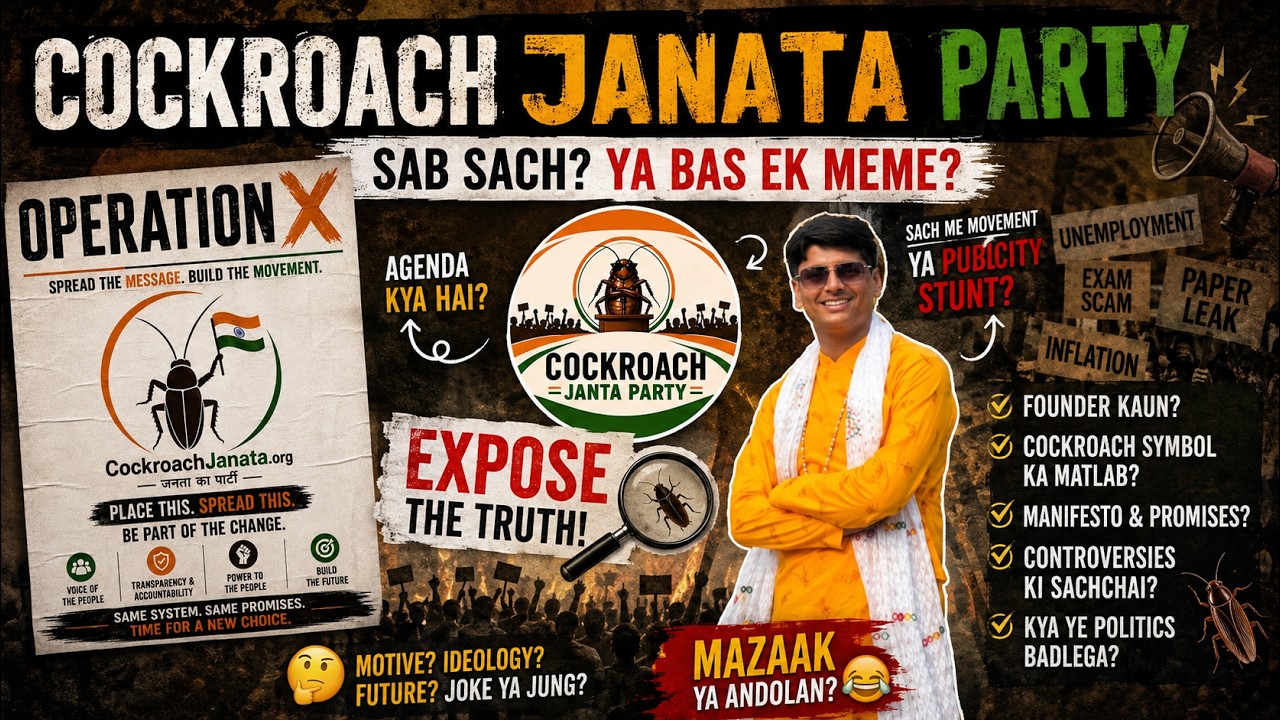 COCKROACH JANATA PARTY EXPOSED? | CJP: MEME YA MASTERPLAN?