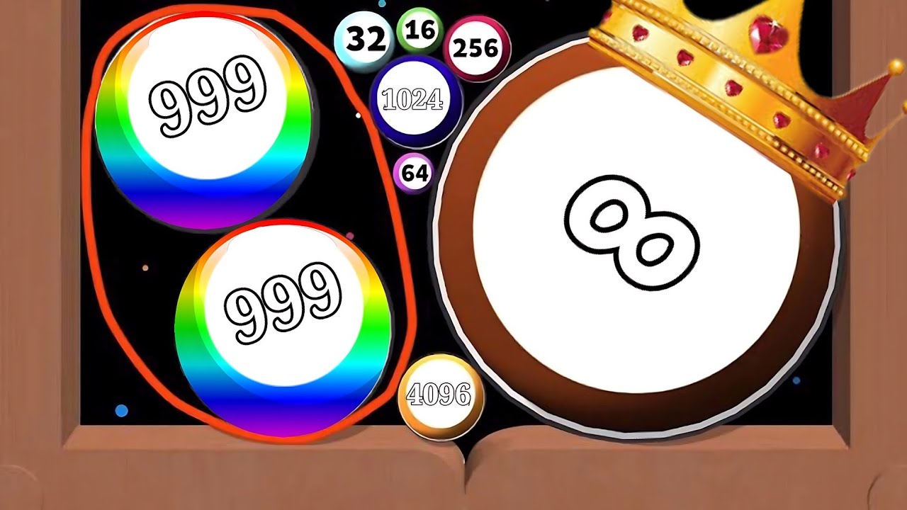 😂 SURROUND AND MERGE 2048, 4096, 1T, 1B, 1Qa,1No, 1Dc 🆚 Grimace Monster 2048 Balls Gameplay part #71
