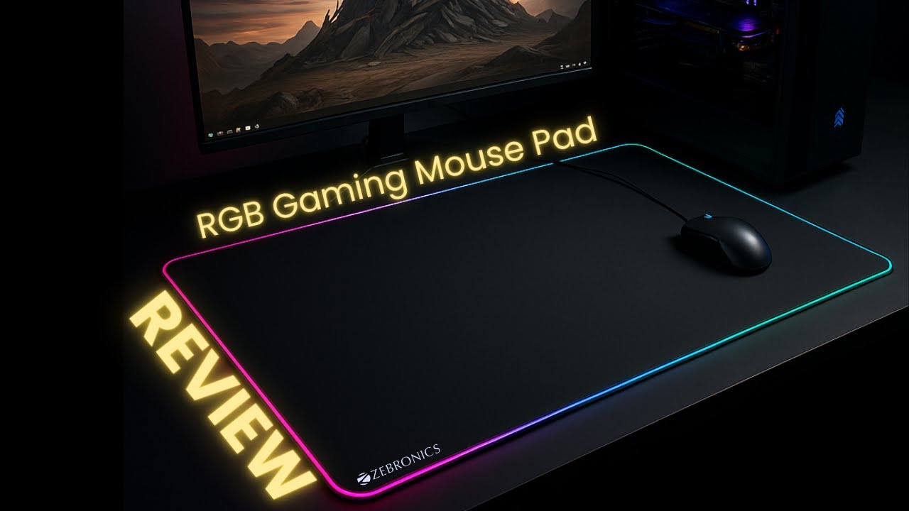 Best RGB Mouse Pad Under ₹1000? Zebronics Zeb-Blaze XL Review!