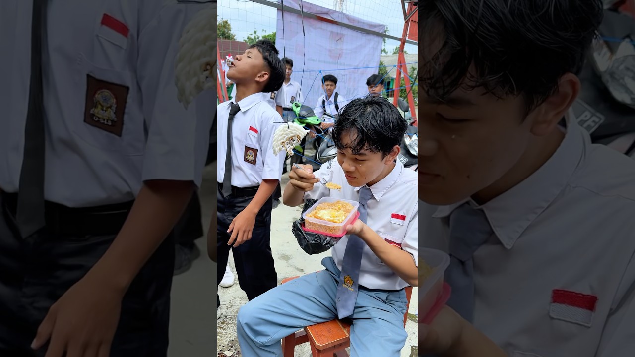 Murid teladan.. apapun selalu disanguin🤭😂 #comedy #17agustus #funny