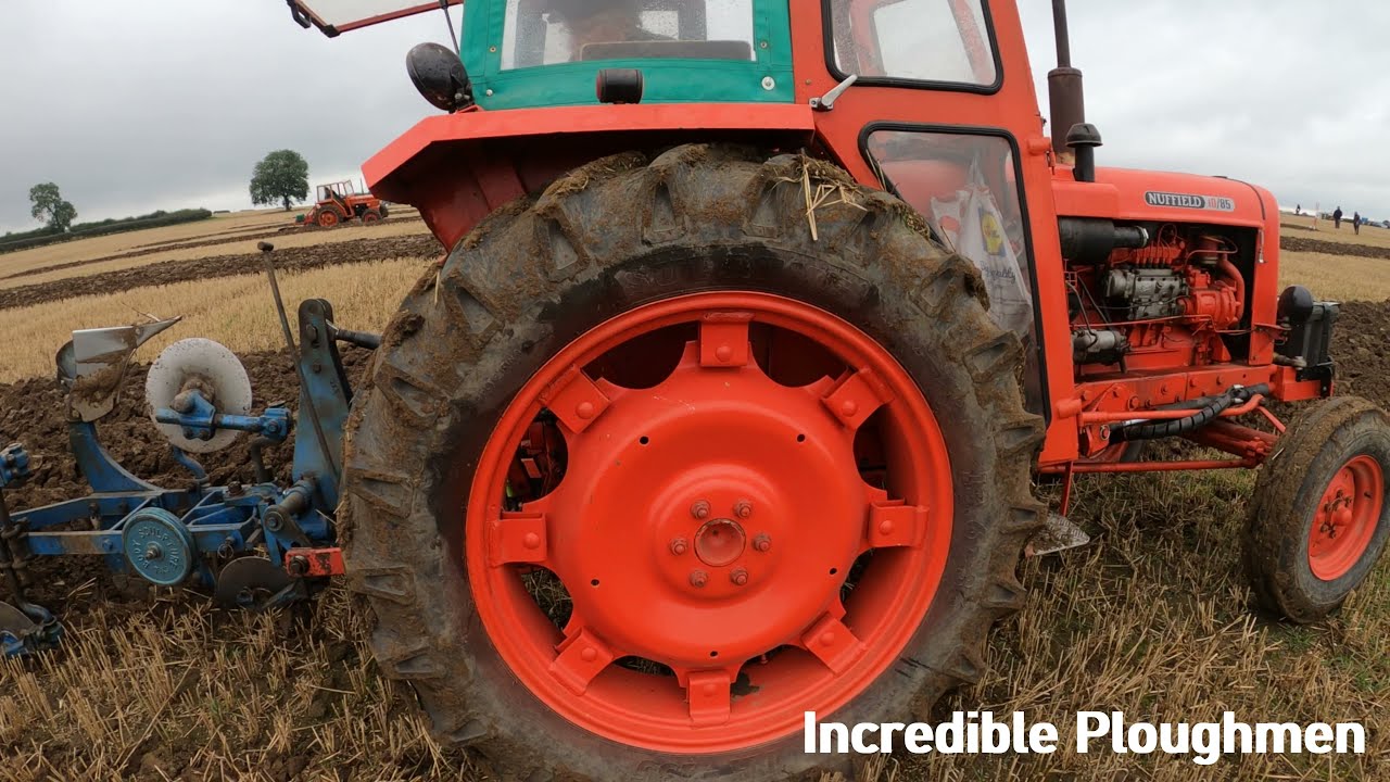 1965 Nuffield D4 10/85 5.2 Litre 6-Cyl Diesel Tractor (85 HP) with Ransomes Plough