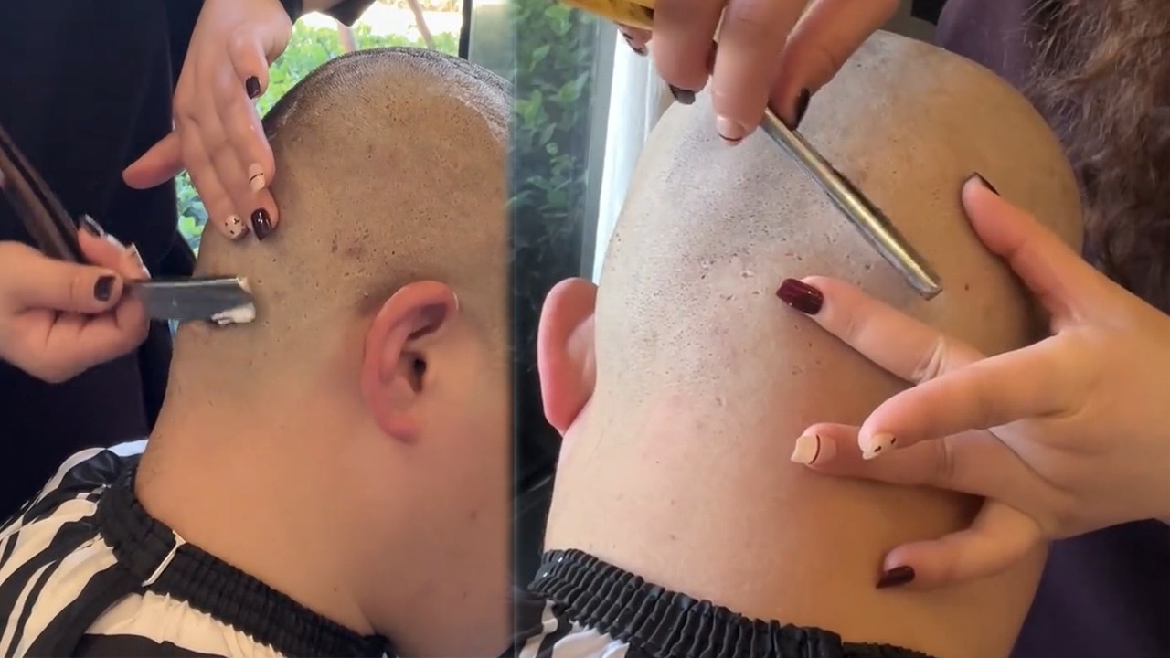 💈Бритьё головы! Превосходное мастерство бритья! Уход за кожей! 