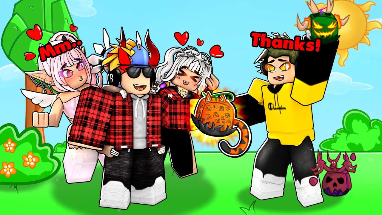 2 Toxic Flirty EGIRLS Tried SCAMMING Him, So I Did THIS... (ROBLOX BLOX FRUIT)