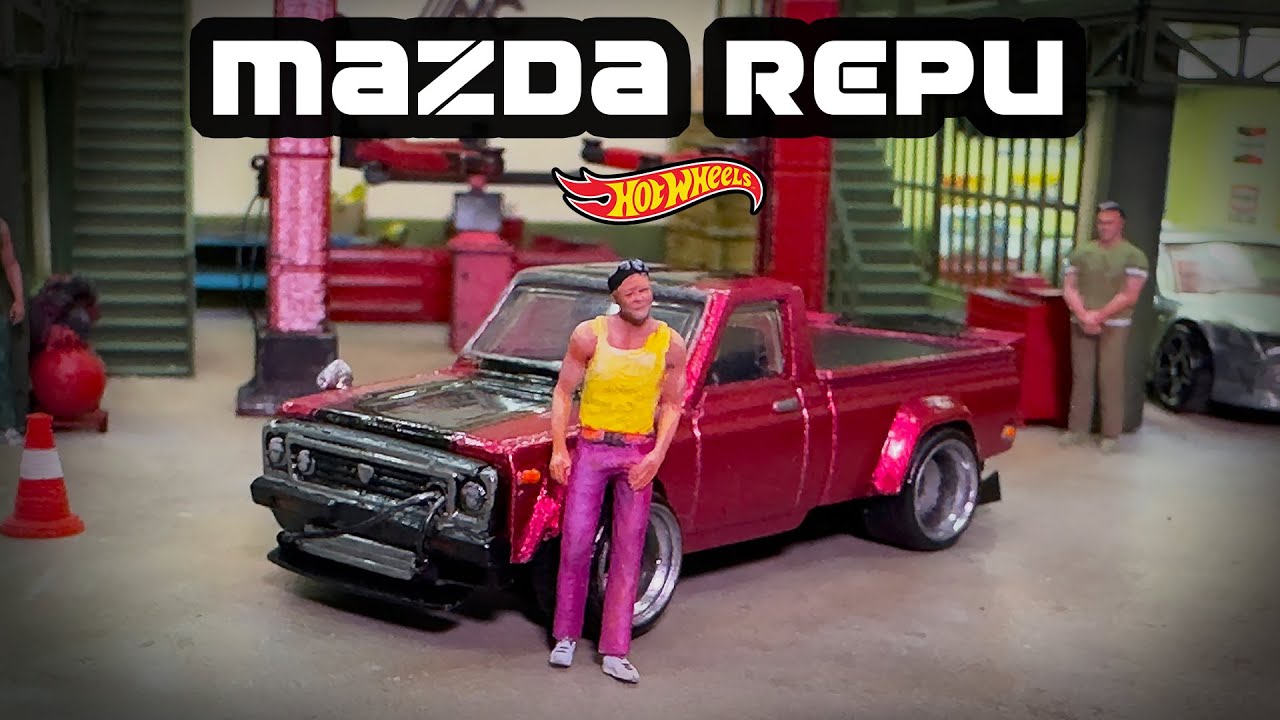Роторный двигатель DRIFT Pick Up Mazda REPU | Custom Hot Wheels
