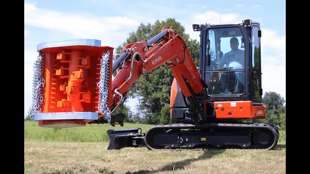 Needham Ag - Измельчитель Lipa TLBE SF 70 с молотковым механизмом - в комплекте с мини-экскаватор...