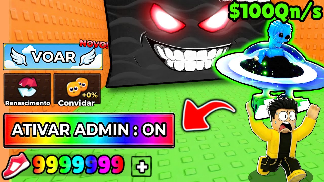 TESTEI COMANDOS DE ADMIN SECRETOS NO FUJA DO TSUNAMI PARA BRAINROTS