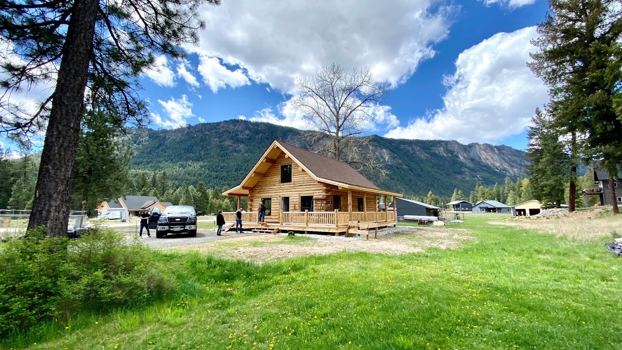 Amish Log Cabin 26’x34’- Tour Inside and Out