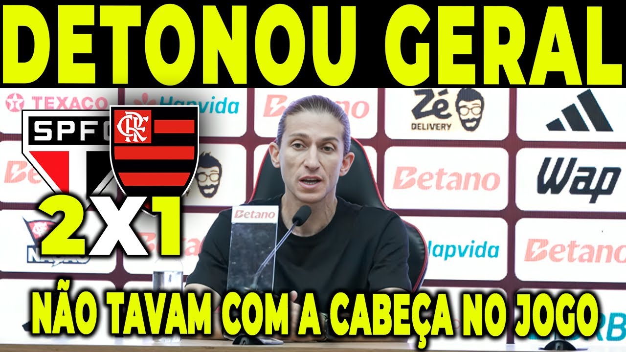 FILIPE EXPOS OBA OBA! “TAVAM BEM ENQUANTO TAVAM COM A CABEÇA NO JOGO” COLETIVA PÓS DERROTA!