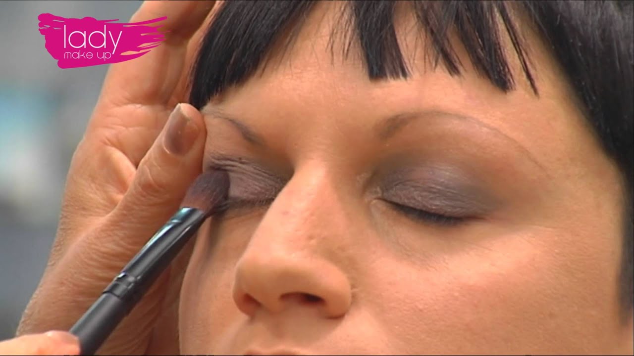 Lady Make Up Trucco Viola Glitterato