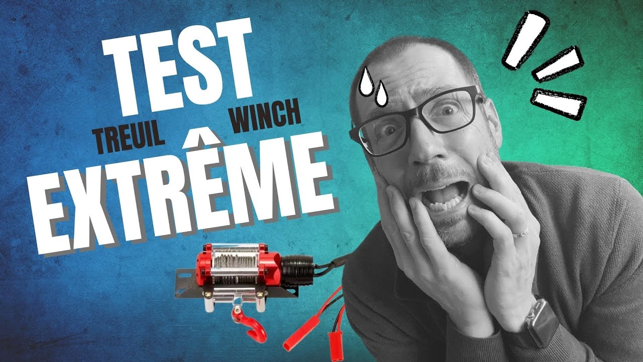 Test treuil / winch extreme | Passer de 6 volts à 7,4 volts