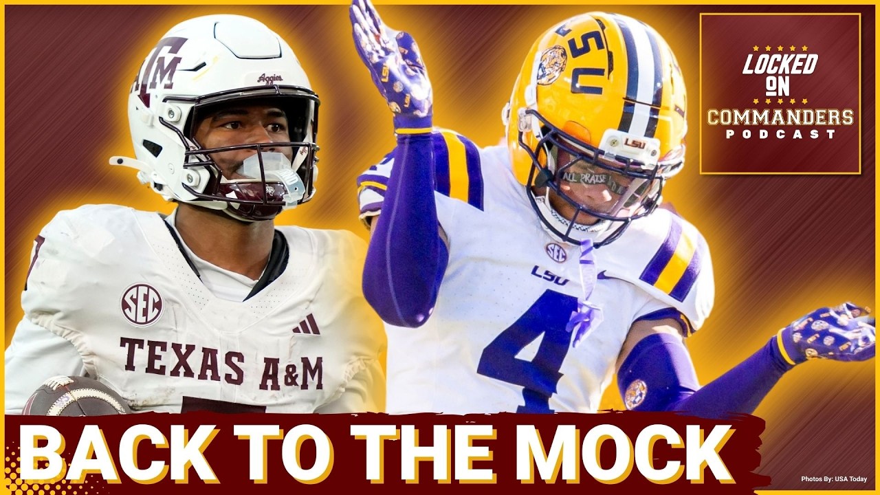 Defensive SHIFT: Washington Commanders Mock Draft TARGETS Cornerback Mansoor Delane; 2nd Round WR