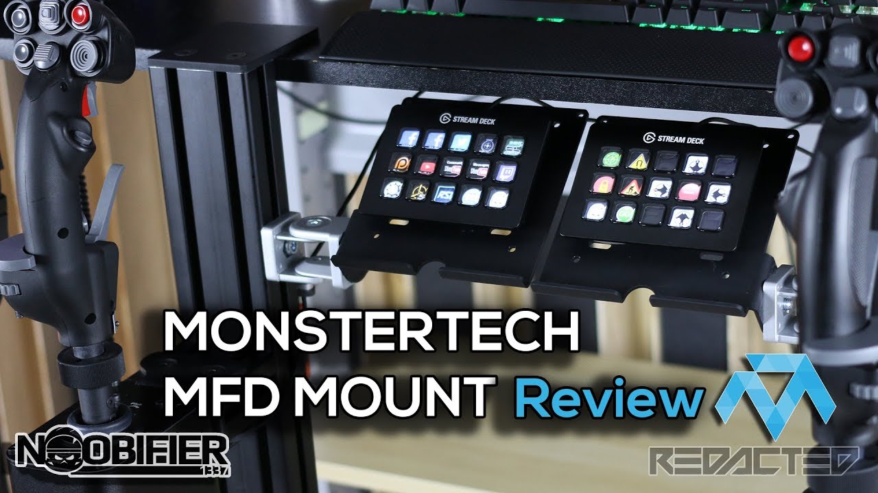 Monstertech MFD Mount - Review with Stream Deck - #starcitizen
