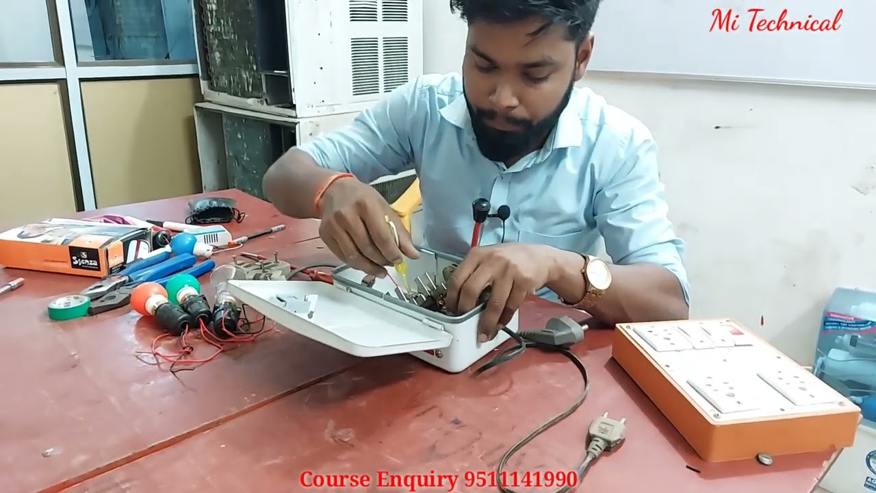 Manual Changeover Switch Connection in hindi !! Practical !! Step By Step