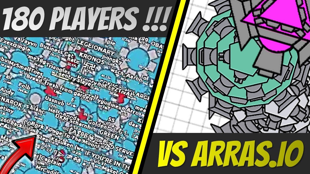 180 PLAYERS VS ARRAS.IO !!! | Arras.io