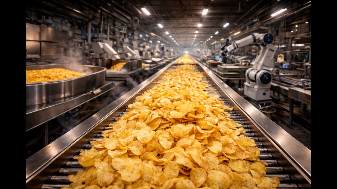 Inside the $Billion Potato Chips Industry – Fully Automated Production