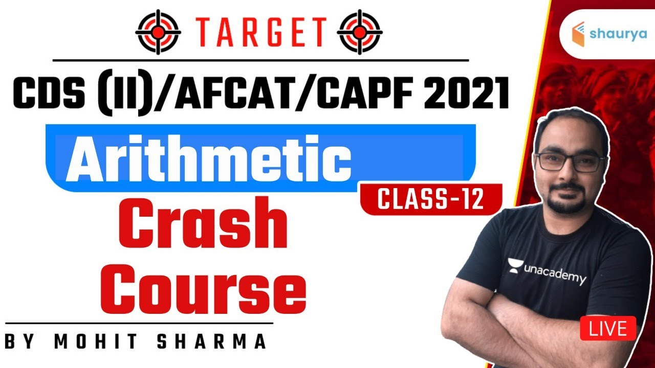 Arithmetic Crash Course (Class-12) | Target CDS (II)/AFCAT/CAPF 2021 | Mohit Sharma