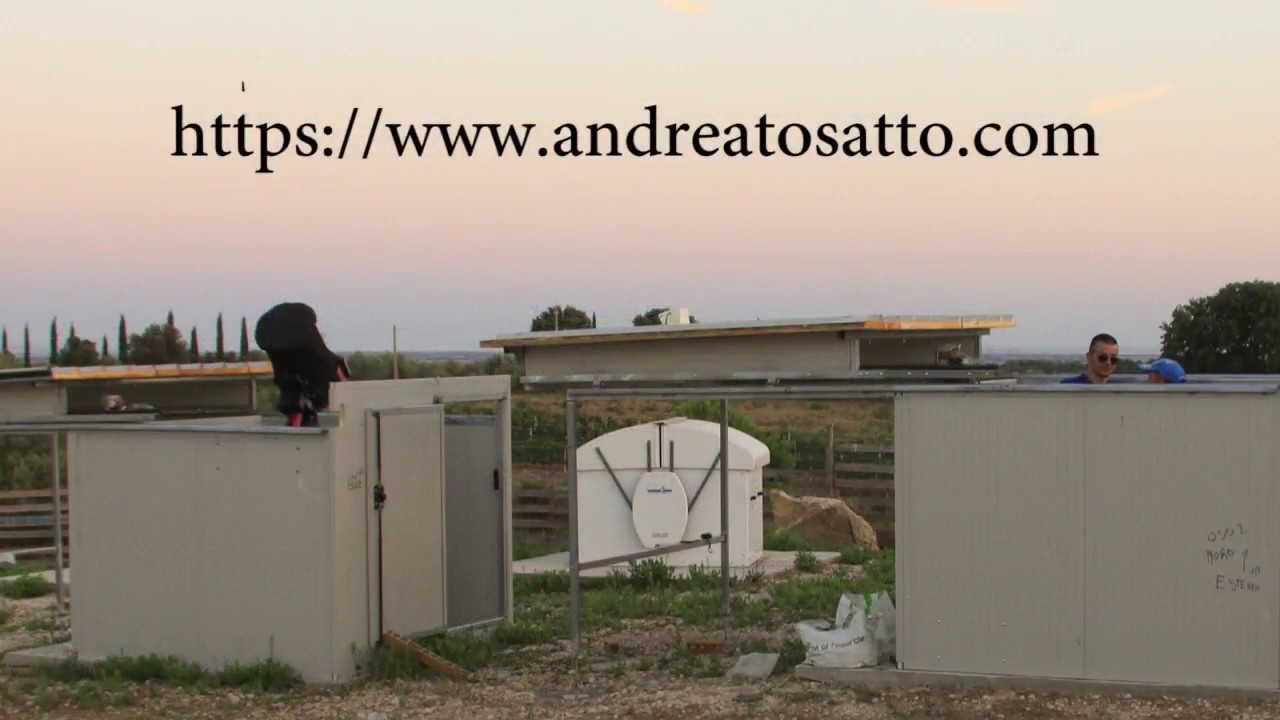TimeLapse costruzione osservatorio remoto Manciano