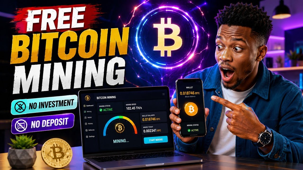Free Bitcoin Mining Website 2026 | No Deposit | No Investment 