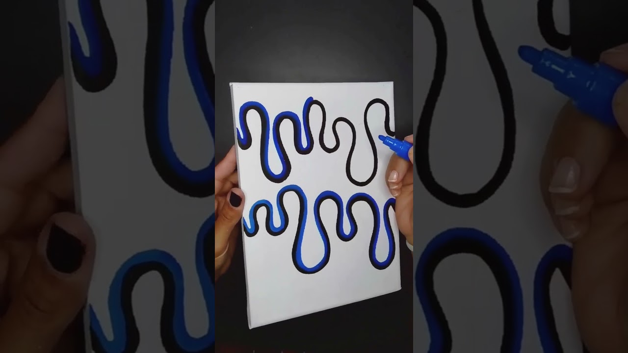 paint drip drawing tutorial