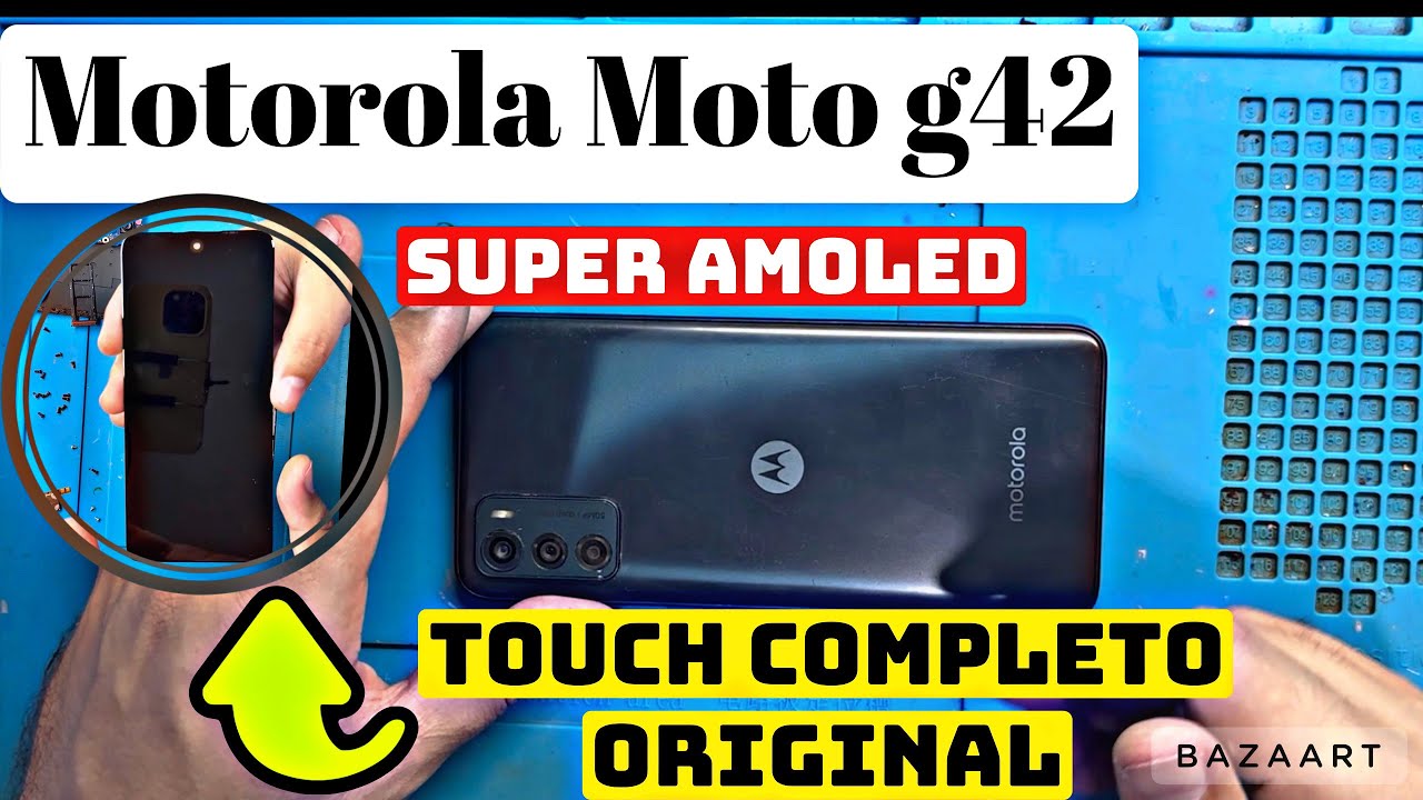 Como trocar touch completo do Motorola Moto G42 Passo a passo