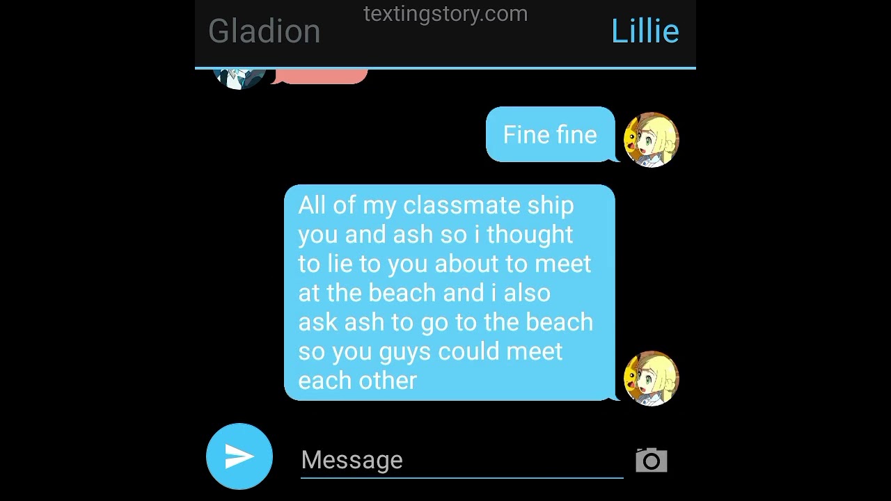 Ash x gladion (Dont mind the mistakes okay) part 1