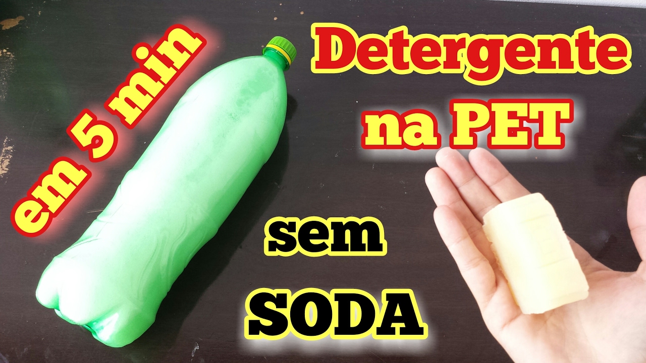 DETERGENTE NA GARRAFA PET - SEM SODA