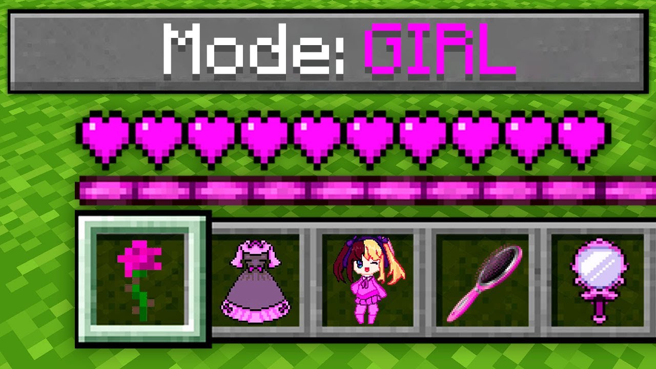 GAME MODE GIRL! Minecraft NOOB vs PRO! 100% TROLLING INSIDE INVENTORY BOY vs GIRL WOMAN ALEX PLAY
