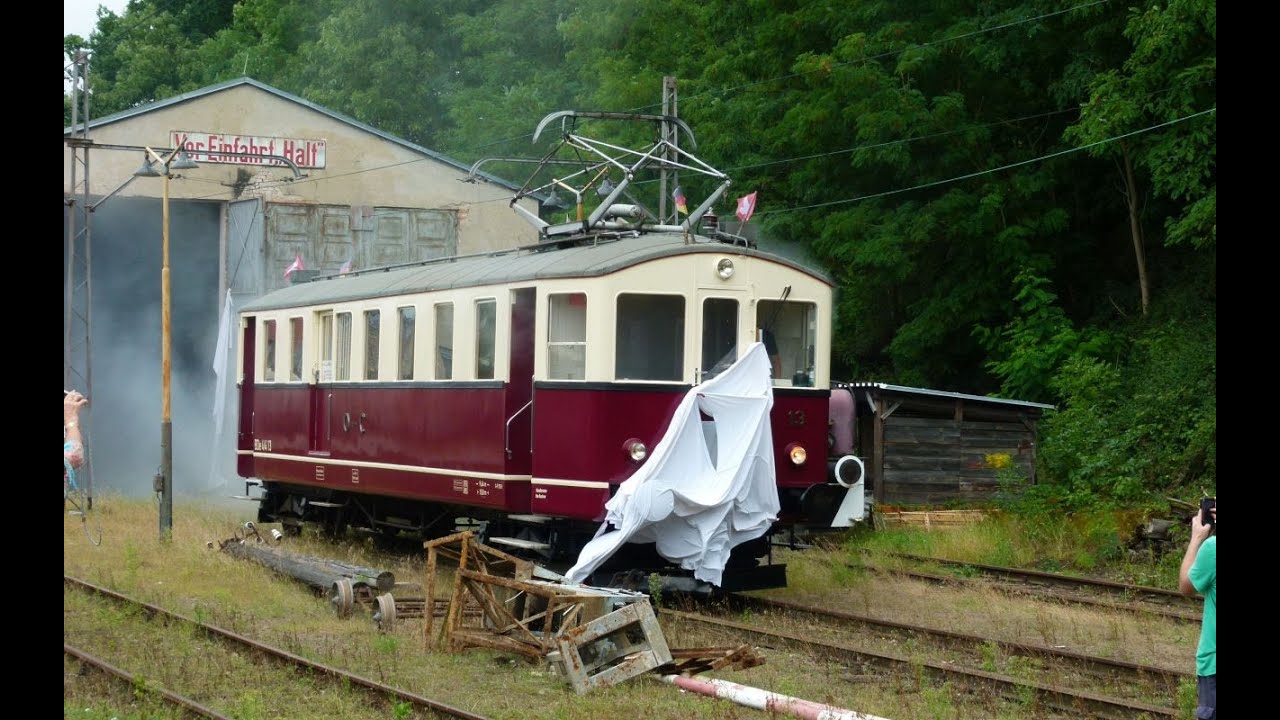 Rollout und Mitfahrt im Triebwagen 13 der Buckower Kleinbahn
