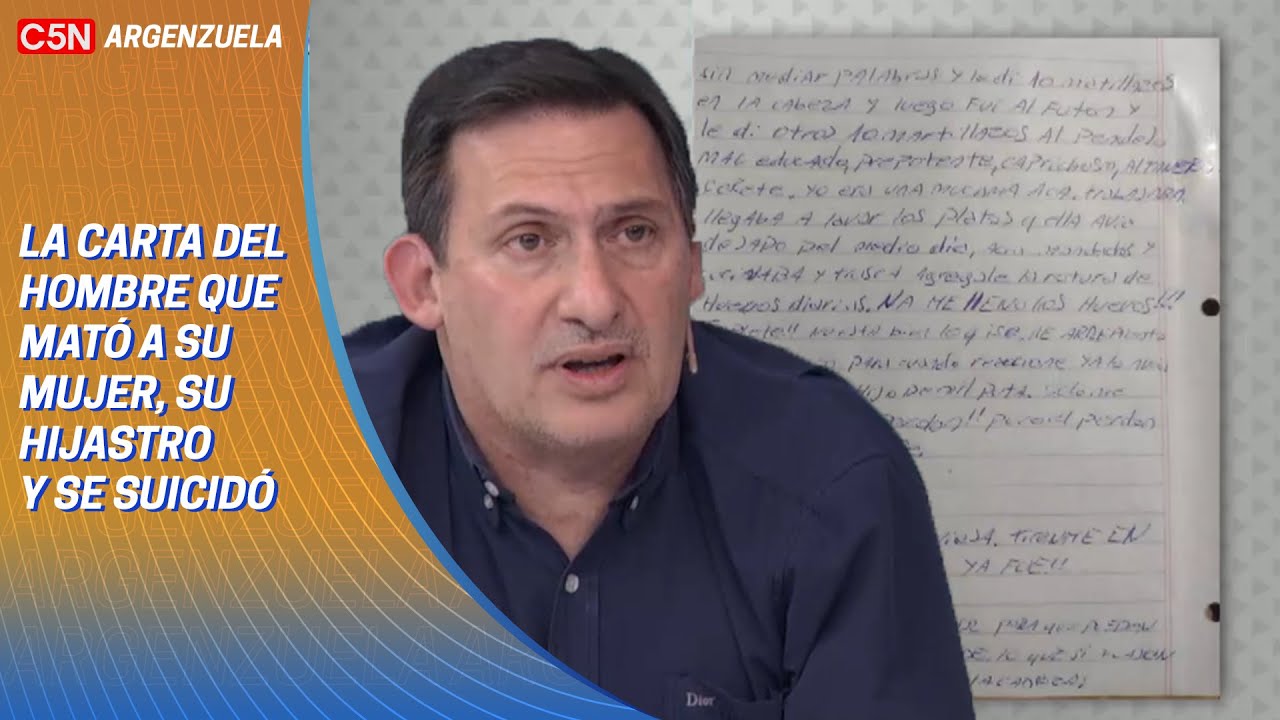 “Los MATÉ porque me tenían CANSADO”: la CARTA del AUTOR del DOBLE CRIMEN de OLAVARRÍA