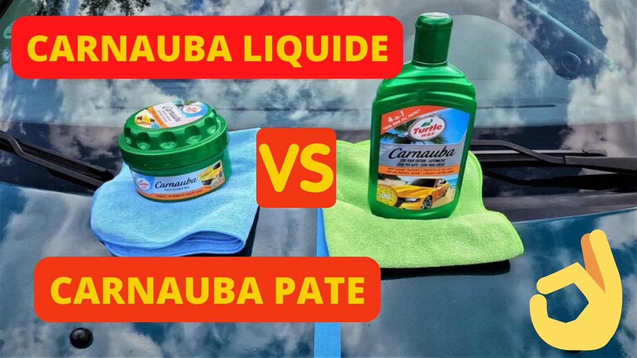 Passion detailing. Carnauba liquide vs carnauba en pate de chez Turtle Wax.
