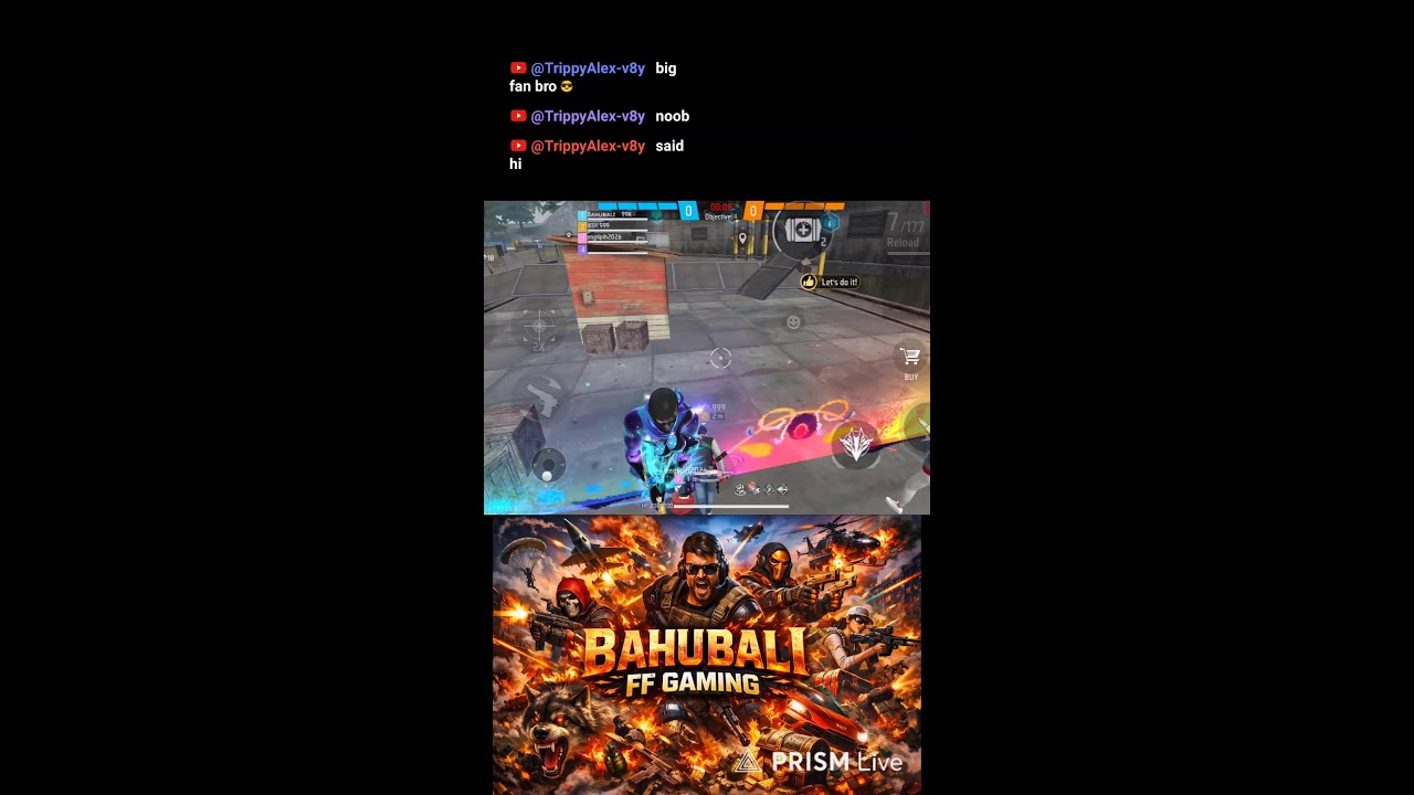 Live streaming of Bahubali FF gaming
