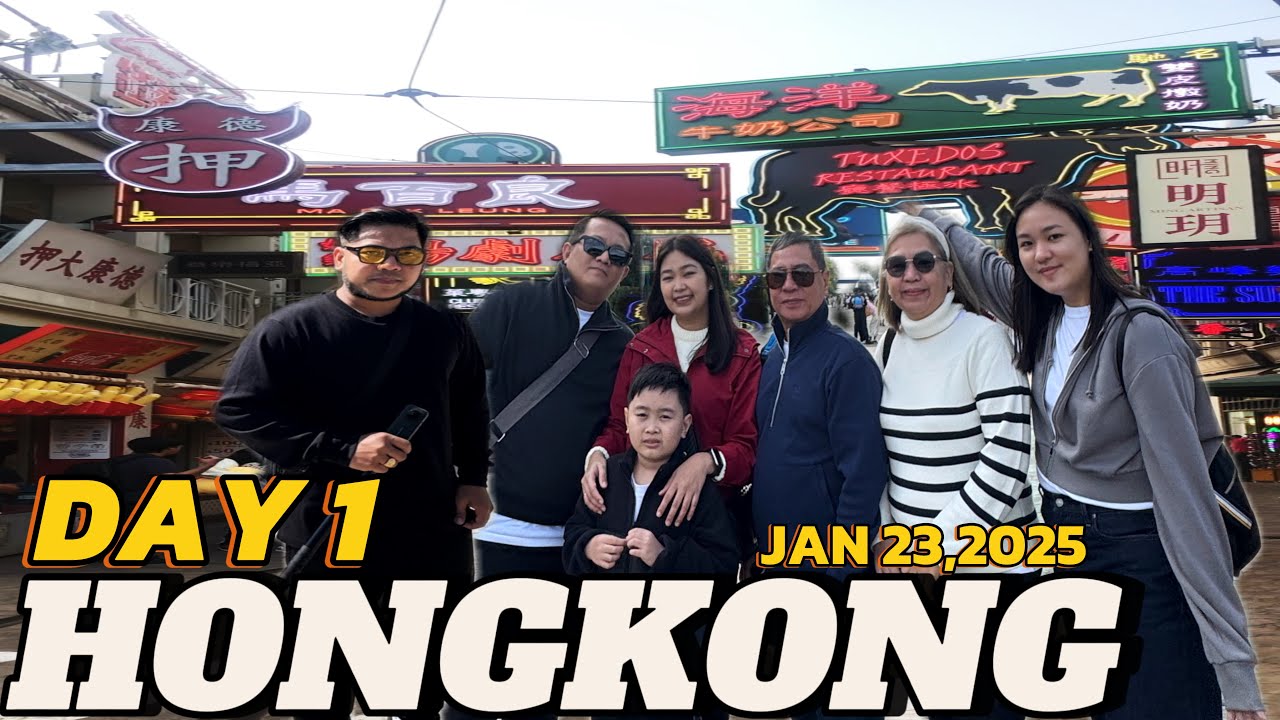 HONG KONG TRAVEL VLOG DAY 1 WITH FAMILY