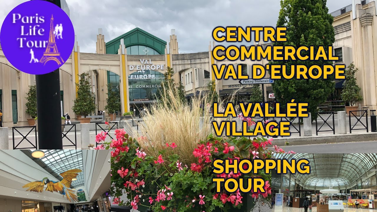 Huge Shopping Mall nearby Disneyland Paris|Centre commercial Val d'Europe|La Vallée Village|English