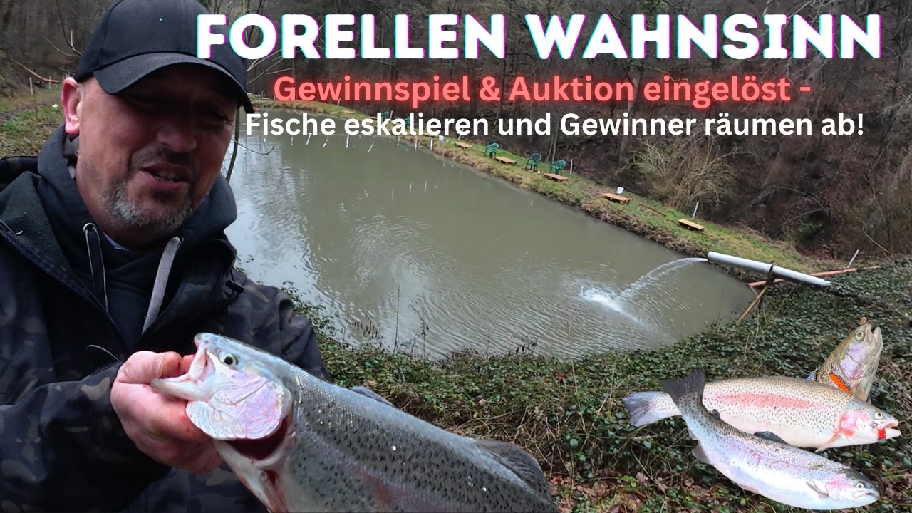 FORELLEN WAHNSINN in Winningen a.d. Mosel 😱 Wir l&ouml;sen unser Gewinnspiel und die Auktion ein!