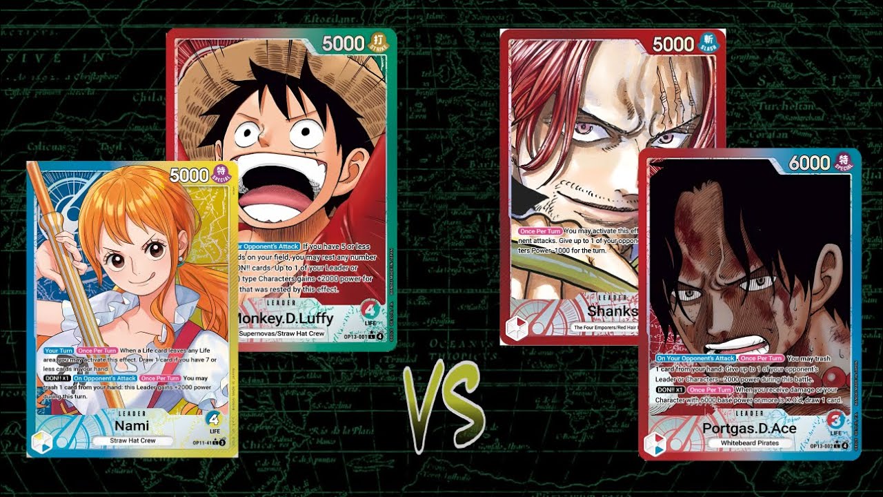 Nami & Luffy Take on Ace & Shanks – High-Pressure OP-13 Battles!