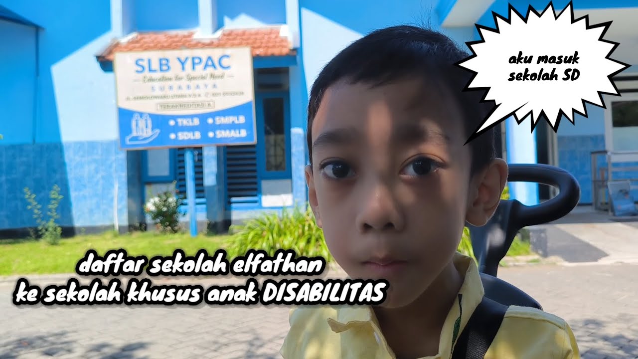keliling sekolah yg baru di SDLB YPAC (yayasan pendidikan anak cacat) surabaya